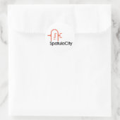 へら都市ステッカー ラウンドシール (バッグ)