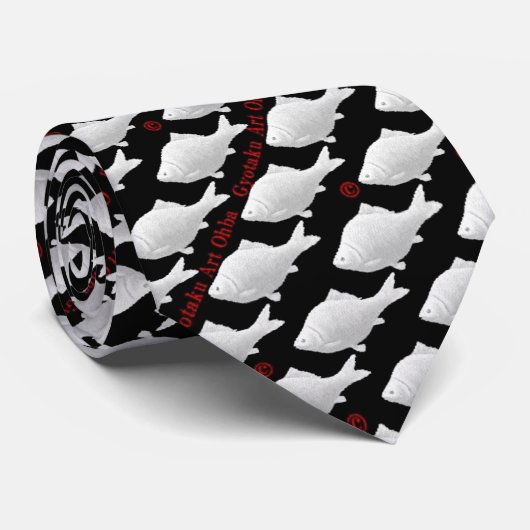 へら鮒　；　herabuna　（白い鮒） ネクタイ (ロール)