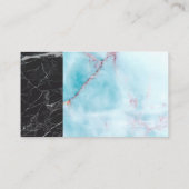 へら | 海花崗岩 | 黒大理石 名刺 (裏面)