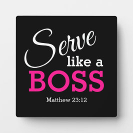 へりくだってボスだ フォトプラーク