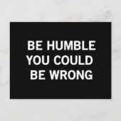 へりくだって間違っているかもしれない ポストカード (正面)