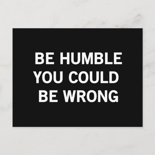 へりくだって間違っているかもしれない ポストカード (正面)