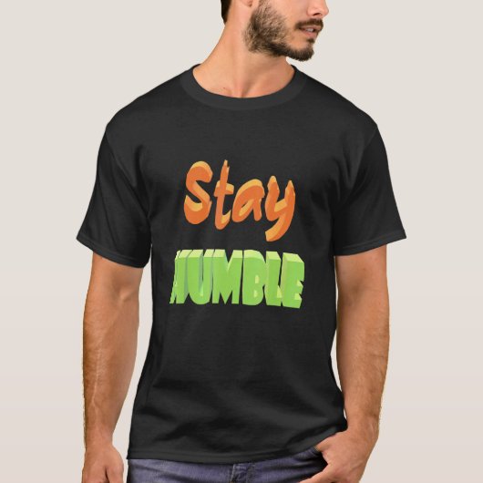 へりくだって Tシャツ (正面)