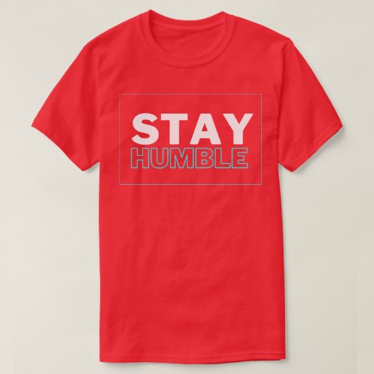 へりくだって Tシャツ (デザイン正面)