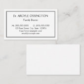 へりくだり、シンプル、健康気にプロフェッショナル 名刺 (正面/裏面)