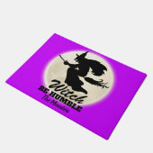 へりくだる魔女|アーバンハおもしろいロウィーン ドアマット (アングル)