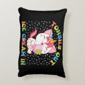へんとうアウト、アイスクリーム | ユニコーン猫 アクセントクッション (裏面(縦))