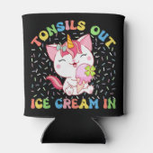 へんとうアウト、アイスクリーム | ユニコーン猫 缶クーラー (裏面)