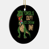 へんとう外アイスクリーム除去手術の回収トン セラミックオーナメント (右)