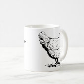 へん、ペットチキンが私に朝食を作ってくれる コーヒーマグカップ (正面右)