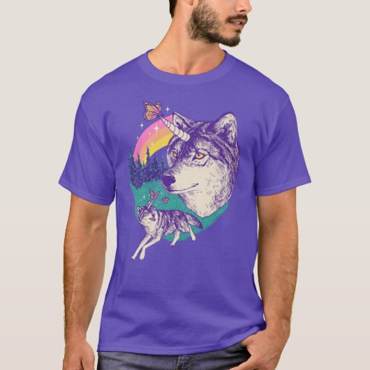 へッキン・ウルフコーンズのヴィンテージな友達 Tシャツ (正面)