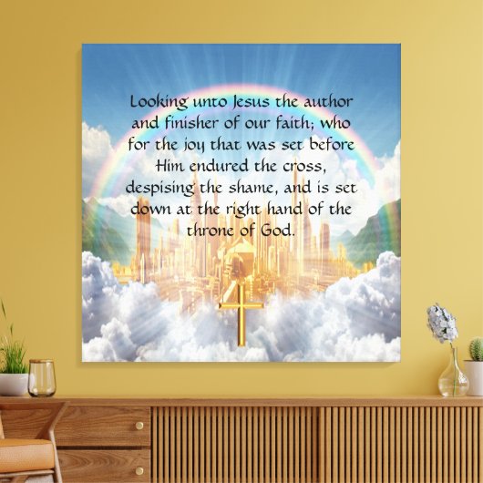 へブル12:2 キャンバスプリント (インサイチュ (リビング))