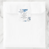 へブル13:5わたしはあなた離れを決して スクエアシール (バッグ)