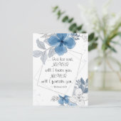 へブル13:5わたしはあなた離れを決して ポストカード (スタンド正面)