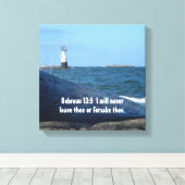 へブル13:5キャンバ離れスプリントなし キャンバスプリント (インサイチュ (ウッドフロア))