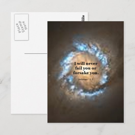 へブル13:5 ポストカード (正面/裏面)
