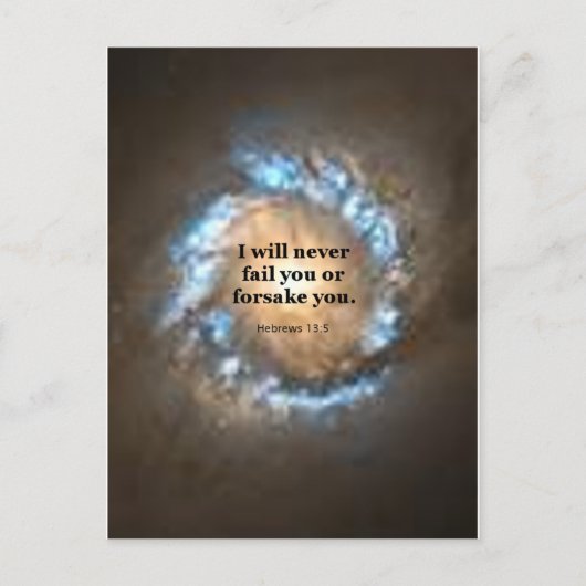 へブル13:5 ポストカード (正面)