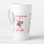 へブル13:6はっきりした肯定恐れなしイエスカスタム様 カフェラテマグ (左アングル)