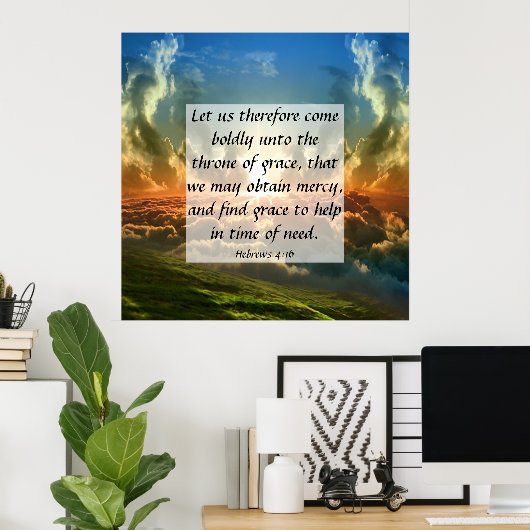 へブル4:16 ポスター (ホームオフィス)