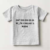 べたつく物のべたつく物ga gaは私......私が子供ないAM…の ベビーTシャツ (正面)