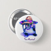 "べたつく物余りにミュージカル"のボタン 缶バッジ (正面&裏面)