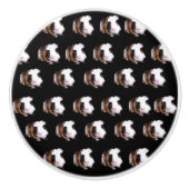 べっ甲ギニア豚セラミックのドアノブ。 セラミックノブ (正面)