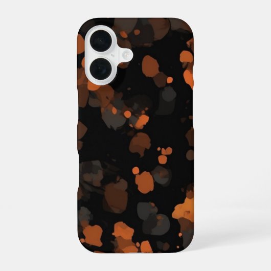 べっ甲柄 ヴィンテージ レトロ iPhone 16ケース (裏面)