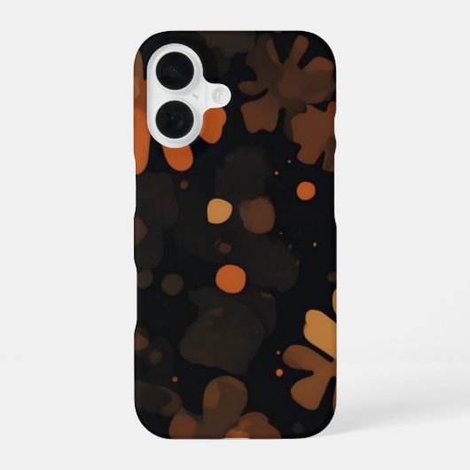 べっ甲柄 ヴィンテージ レトロ iPhone 16ケース (裏面)