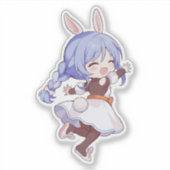 ぺこらママちびVTuberアート シール (正面)