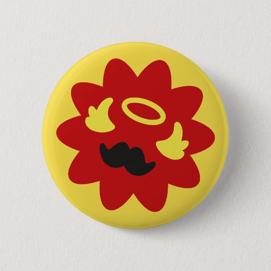 ぺてん師の天使 缶バッジ (正面)