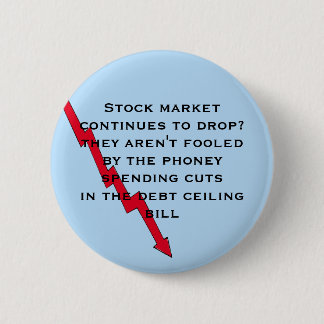 ぺてん師の支出削減によってだまされないで下さい 缶バッジ