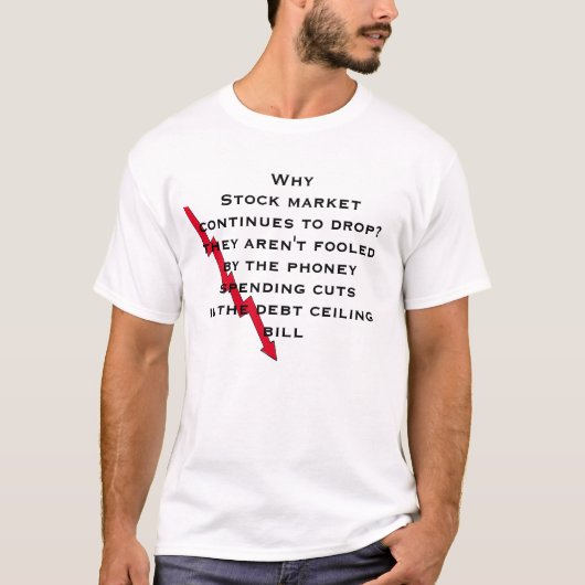 ぺてん師の支出削減によってだまされないで下さい Tシャツ (正面)