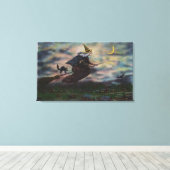 ほうきのサレム魔女の見解 キャンバスプリント (インサイチュ (ウッドフロア))