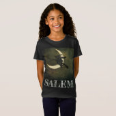 ほうきのティーのサレムマサチューセッツの魔法使いの飛行 Tシャツ (正面フル)