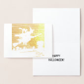 ほうきのハッピーハローウィンフォイル実在カードの魔女 箔カード (ディスプレー)