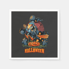 ほうきの恐ろしい魔女 スタンダードカクテルナプキン