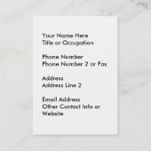 ほうきの柄の魔法使いのシルエット 名刺 (裏面)