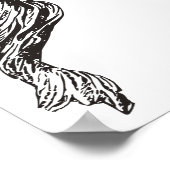 ほうきの飛んでいる魔女 ポスター (角)