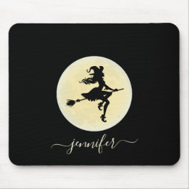 ほうきの魔女パーソナライズされた マウスパッド