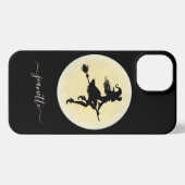 ほうきの魔女パーソナライズされた iPhoneケース (裏面横)