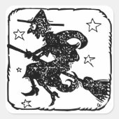 ほうきの魔女 スクエアシール (正面)