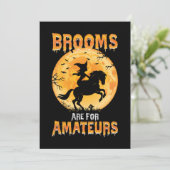 ほうきは素人の道具 魔女は馬に乗ってハロウィン 招待状 (スタンド正面)