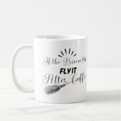 ほうきもしが合って飛ばす コーヒーマグカップ (左)