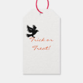 ほうきを使ったハロウィーンのファッションイラスト ギフトタグ (裏面)