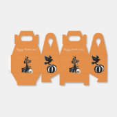 ほうきを使ったハロウィーンのファッションイラスト フェイバーボックス (折り畳みなし)