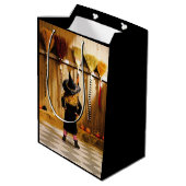 ほうきを選ぶ小さな魔女 ミディアムペーパーバッグ (裏面アングル)