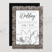 ほうきを飛び越える 招待状 (正面/裏面)