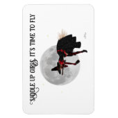 ほうきフレキシブルマグ飛んでいるネット上のティプスウィッチ マグネット (縦)