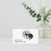 ほうき名刺飛んでいるの酔っ払い魔女 名刺 (スタンド正面)