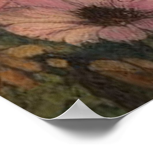 ほうき猫とハロウィーンの魔女 ポスター (角)